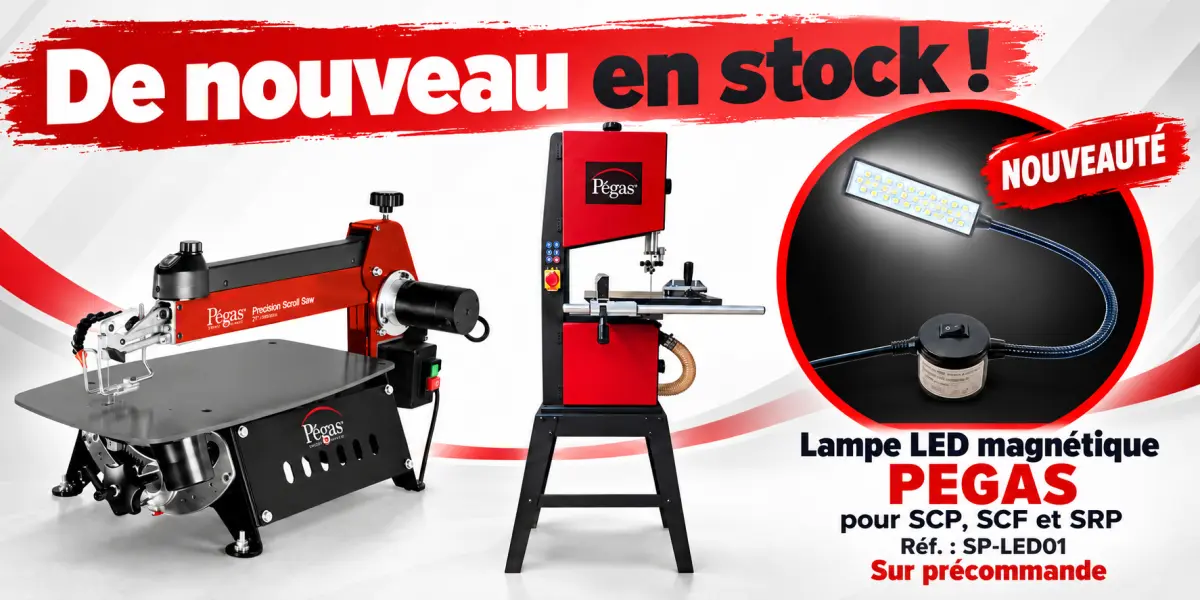 Les scies PÉGAS sont de nouveau en stock !